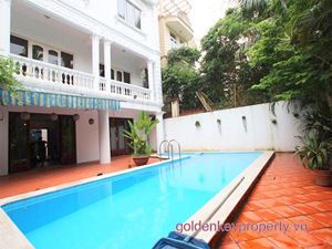 Villa for rent in Tay Ho Hanoi, Westlake villa for rent with out door pool