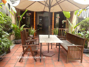 Old style 3 bed house for rent in Hoan Kiem, Hang Khay Str, Hanoi