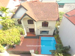 Tay Ho Westlake villa for rent, outdoor pool and large courtyard