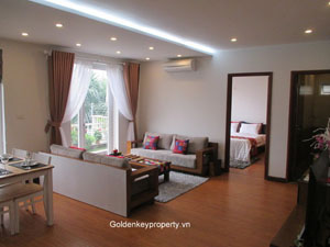 Unique apartment with garden for rent in Au Co, Tay Ho Hanoi