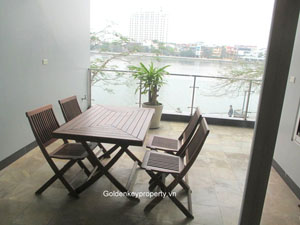 Westlake view, 3 beds apartment rental on Quang An Str, Tay Ho