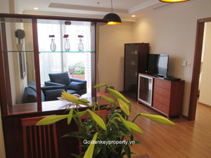 2 beds apartment with garden for rent in Vinhome Nguyen Chi Thanh