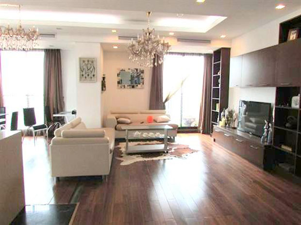 Spacious 3bedrooms apartment for rent in Pacific Palace Hanoi