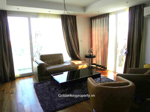 Rental spacious apartment 1 bed in Tay Ho Hanoi, large terrace