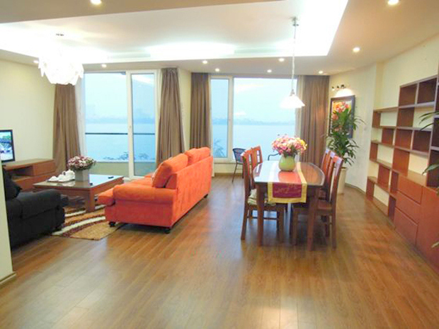 Duplex apartment for rent in Westlake, Hanoi 3 bedrooms, lake view