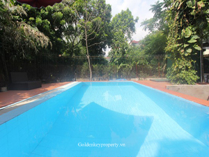 House with swimming pool for rent in Xuan Dieu street