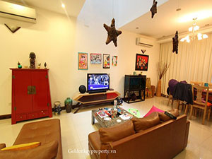 Modern house nice interior for rent in Tay Ho area