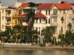 Outdoor pool - lake front villa for rent in Tay Ho Tu Hoa street  Hanoi