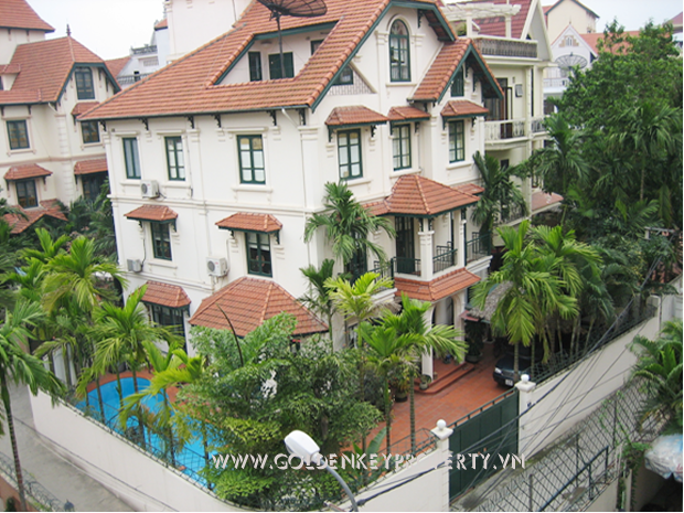 Biệt thự cho thuê ngõ 52, Tô Ngọc Vân, Tây Hồ, Hà nội